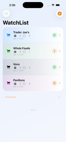 Watchlist+Shopping screenshot