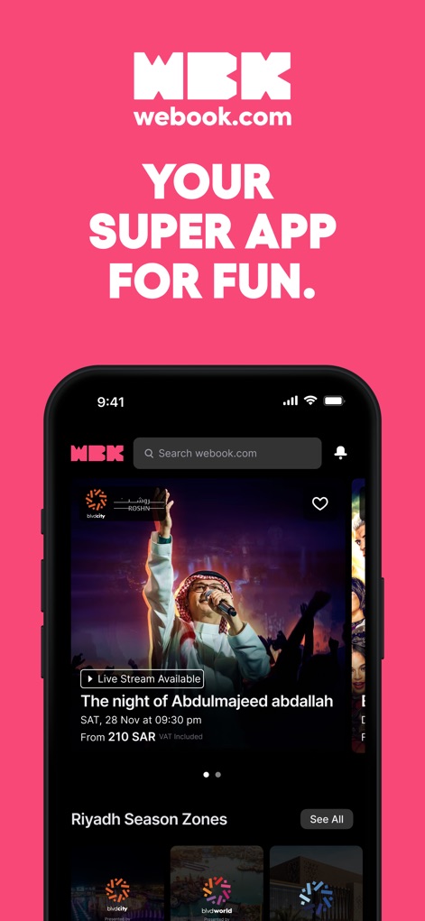 webook.com – fun things to do - Entertainment App | MWM