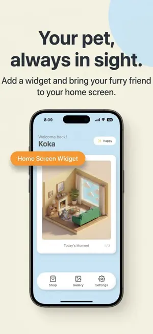 Petite Hakorium: Pet Widget screenshot 1