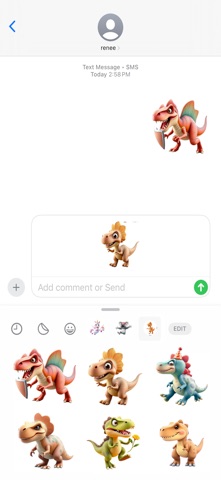 Mega Roaring Dino Stickers screenshot