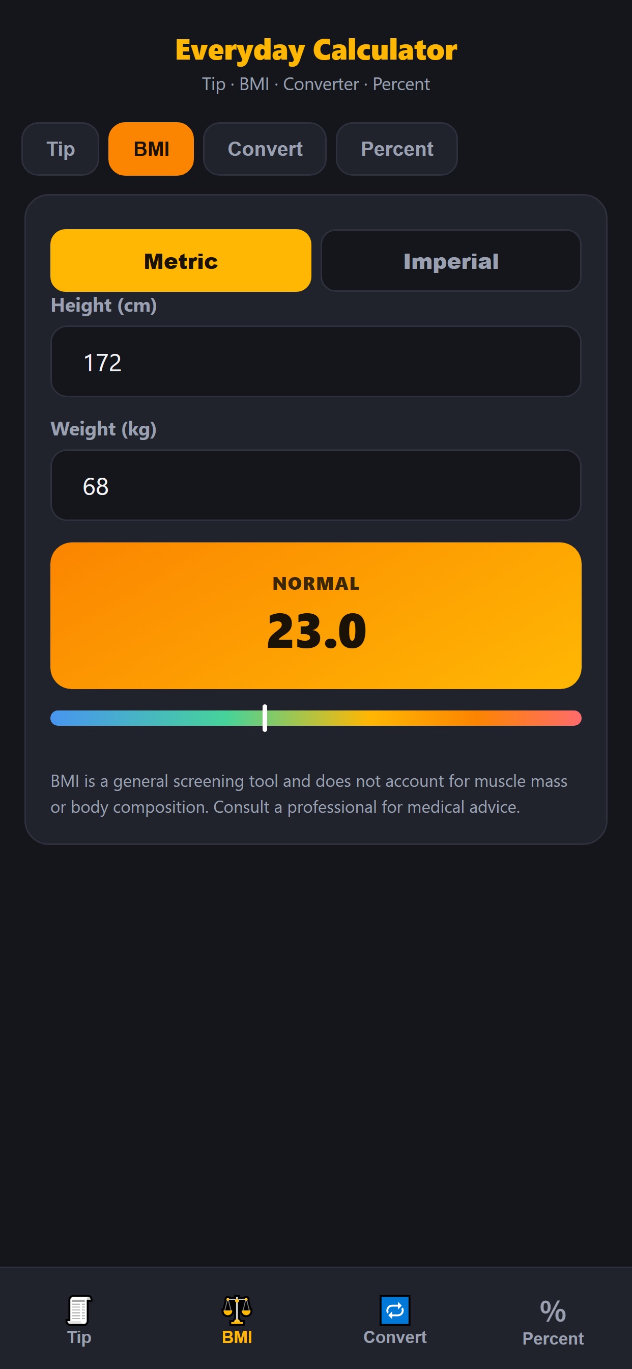 Screenshot 2 of Everyday Calculator Kit