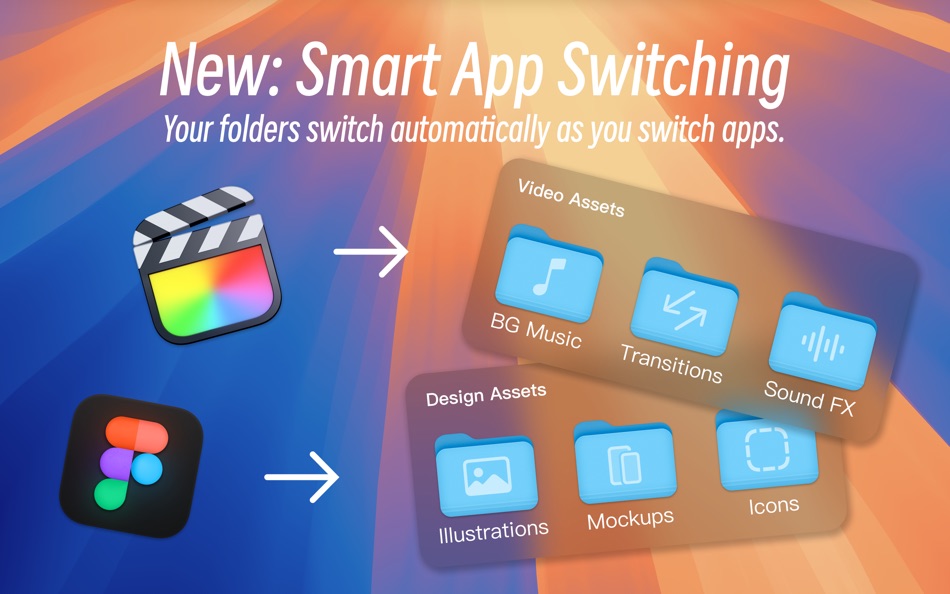 #2. Folder Slice - File Shortcuts (macOS) Podle: 鸿呈 吉