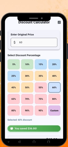 Discount Calculator - Shopping screenshot