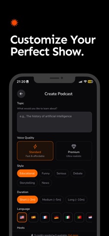 Podmint : Podcast Generator screenshot