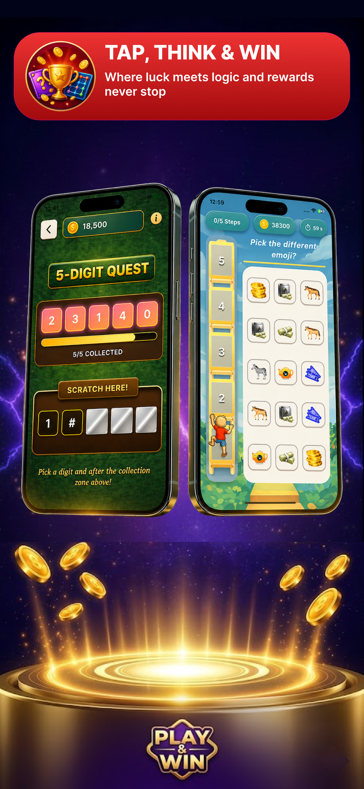 Lucky Dollar: Scratch & Match