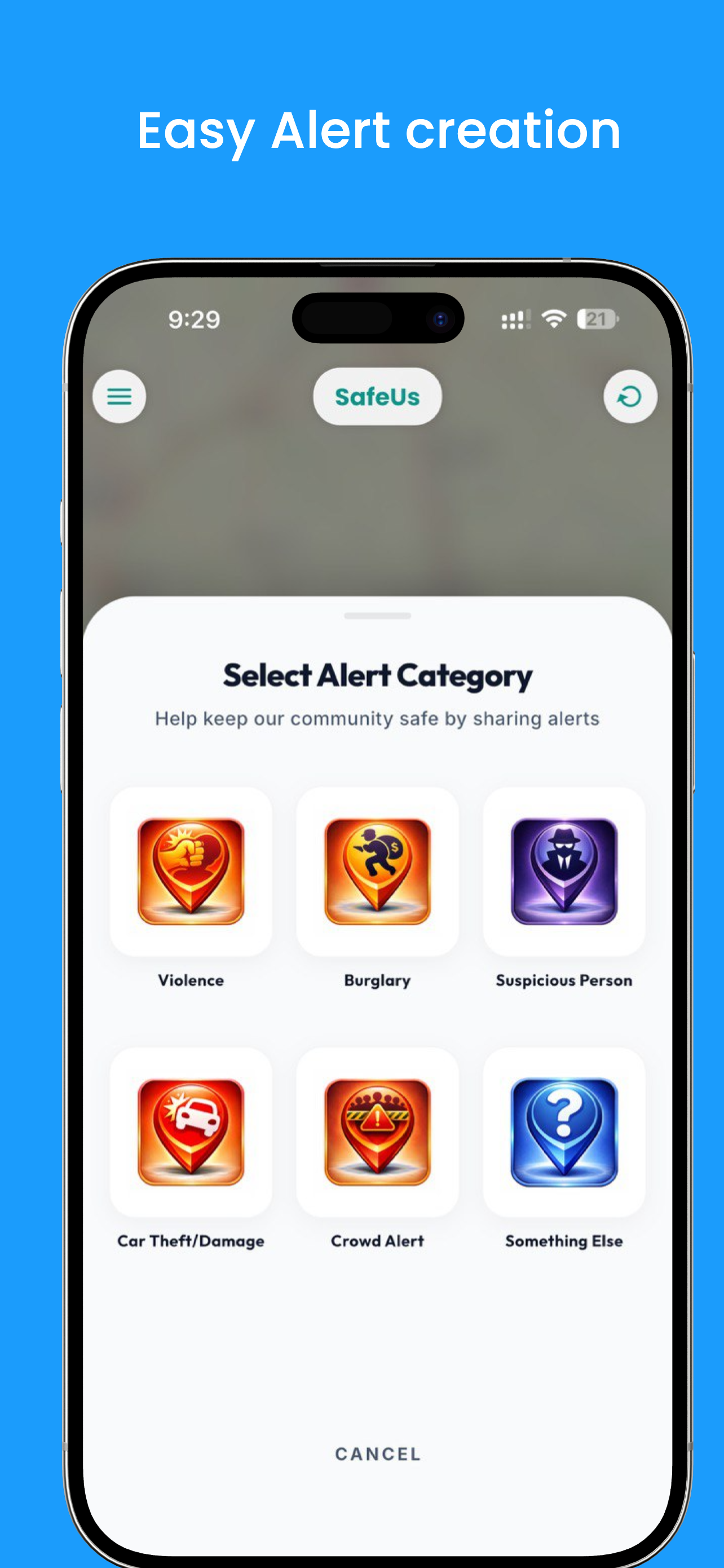 SafeUs: Community Safety Alert screenshot 4
