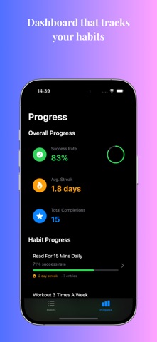 Aether Habit Tracker screenshot