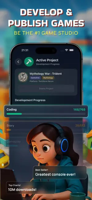 Game Dev Simulator & Tycoon screenshot 1