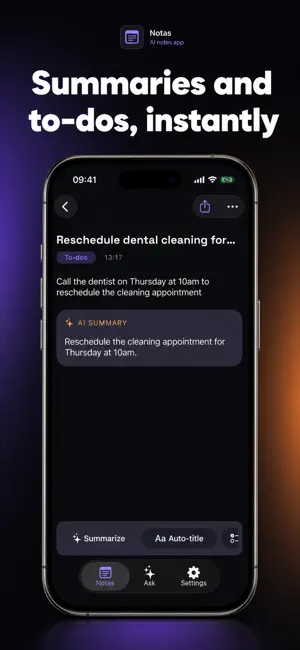 Notas: AI Notes & Voice Memo screenshot 4
