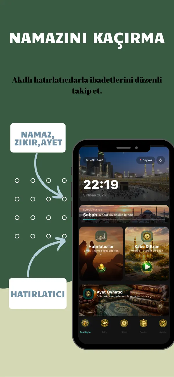 Screenshot #1 pour Ezan Vakitleri & En Yakın Cami