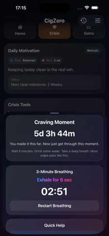CigZero iPhone screenshot