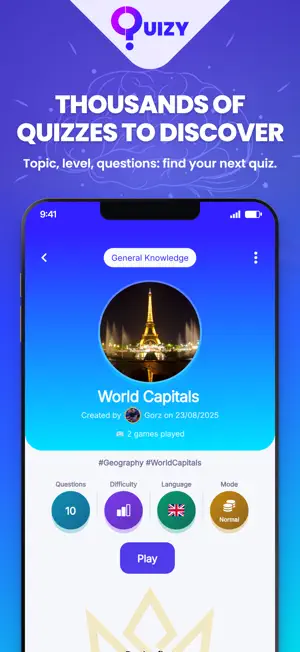 Quizy - Play & create quizzes screenshot 2