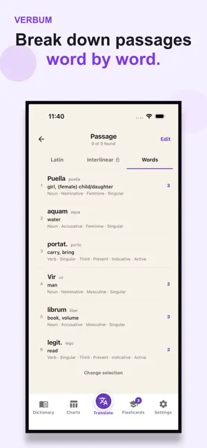 Verbum - Latin screenshot 3