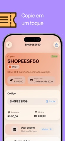 Descupom - Descontos e Cupons iPhone screenshot