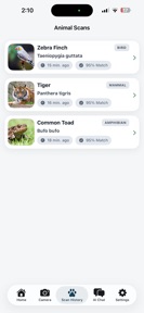 Animal Identifier + Scanner screenshot