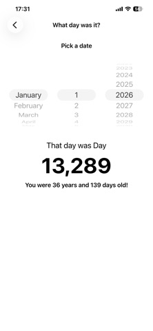 Days Alive Calculator Screenshot 4 of 7