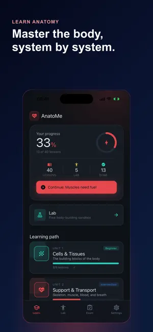 3D Anatomy Learning: AnatoMe screenshot 1