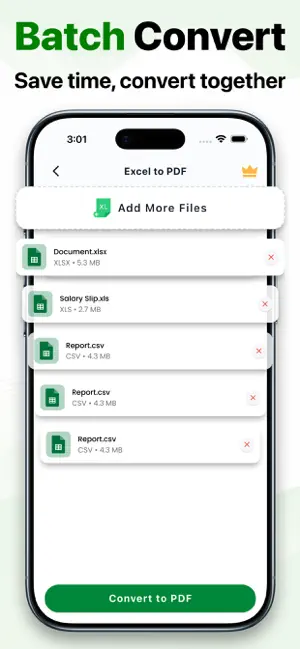 Excel to PDF Converter app screenshot 2