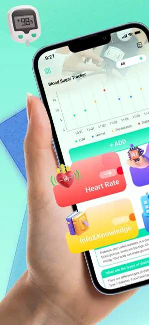 Blood Sugar Tracker-AI Health iPhone screenshot 1