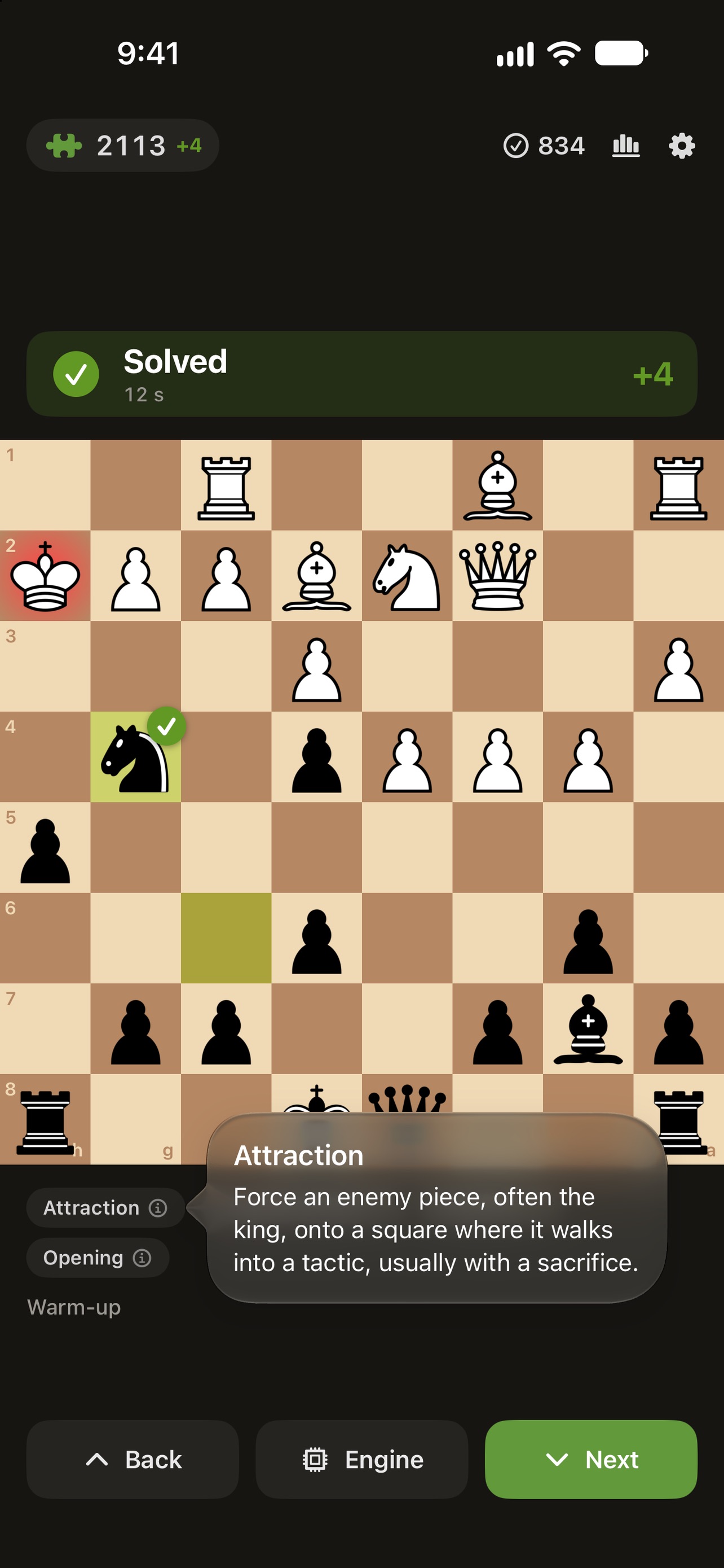 Screenshot 1 of Chess Climb: Tactics Trainer