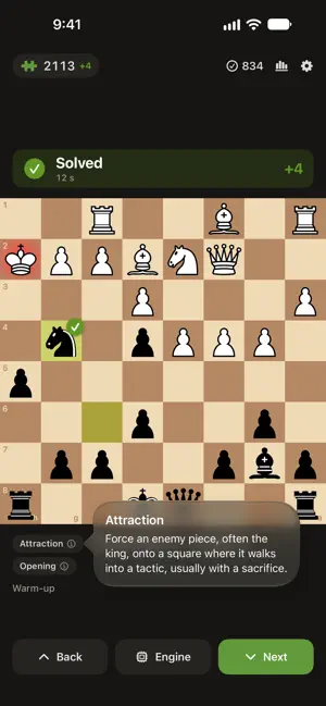 Chess Climb: Tactics Trainer screenshot 1