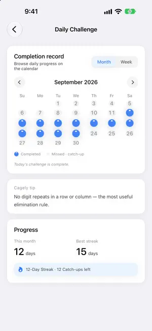 Cagely: Calcudoku Puzzle screenshot 4
