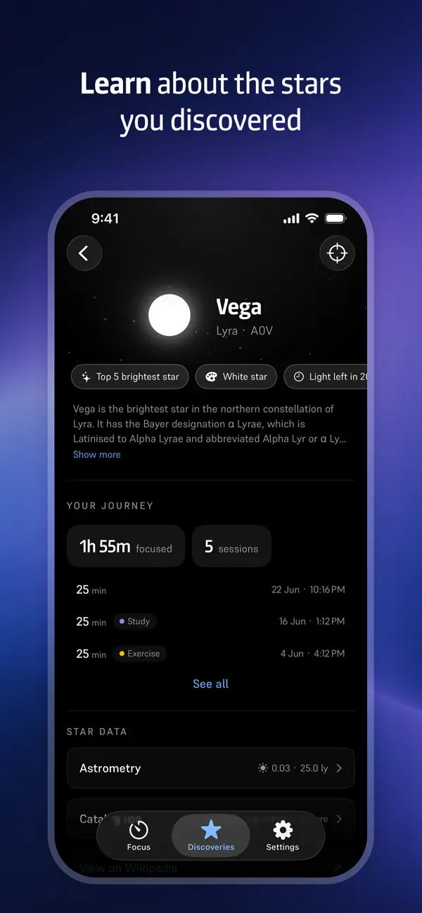 Screenshot #3 pour Starfocus – Pomodoro Timer