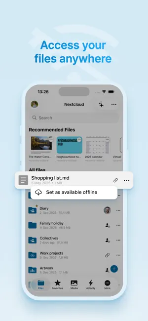 Nextcloud iPhone screenshot 5