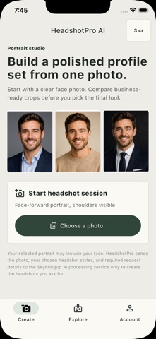HeadshotPro AI - Pro Photos iPhone screenshot