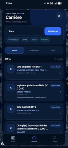 EmploiMap screenshot 2
