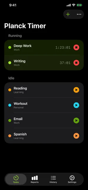 Planck Timer screenshot 1