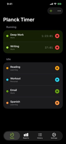 Planck Timer Screenshot 1 of 4