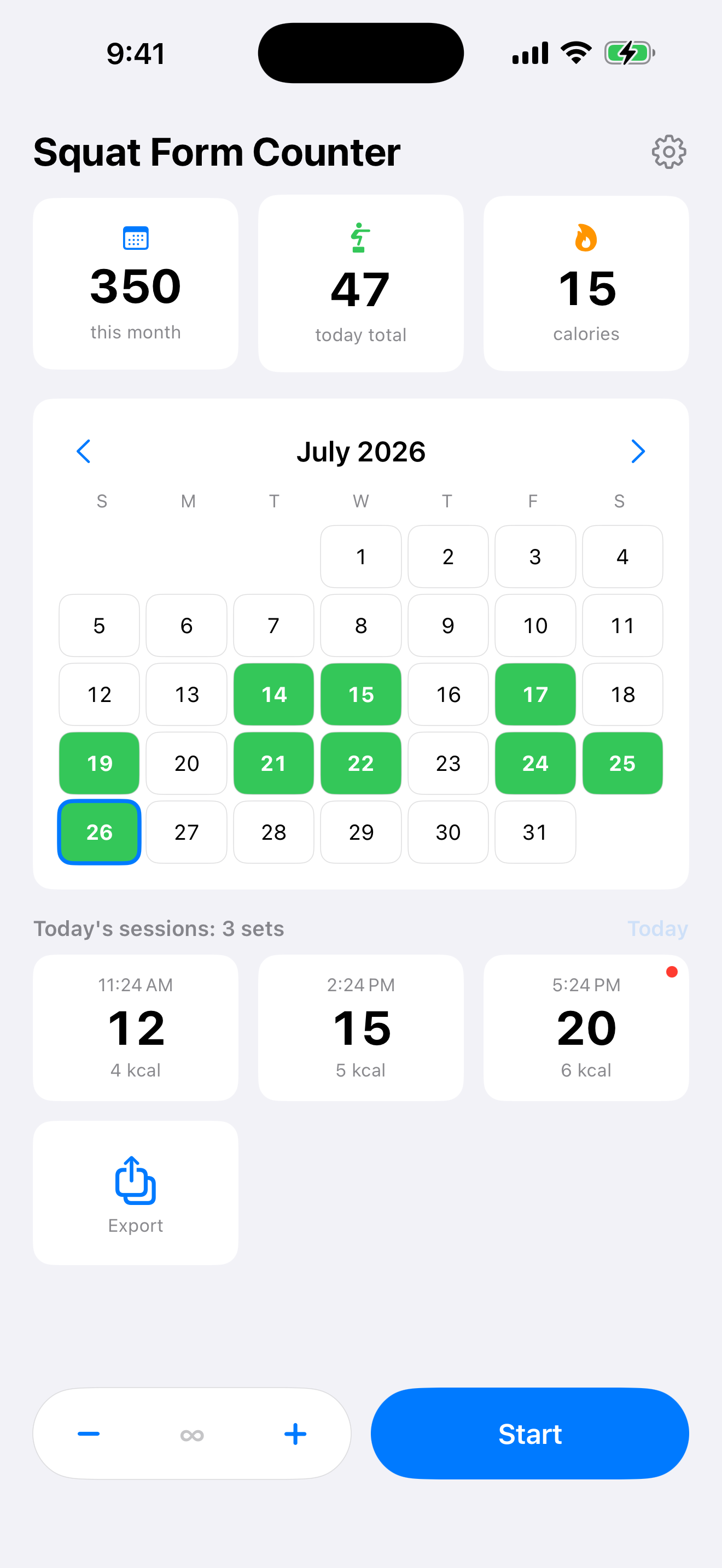 Squat Form Counter: AI Reps screenshot 2