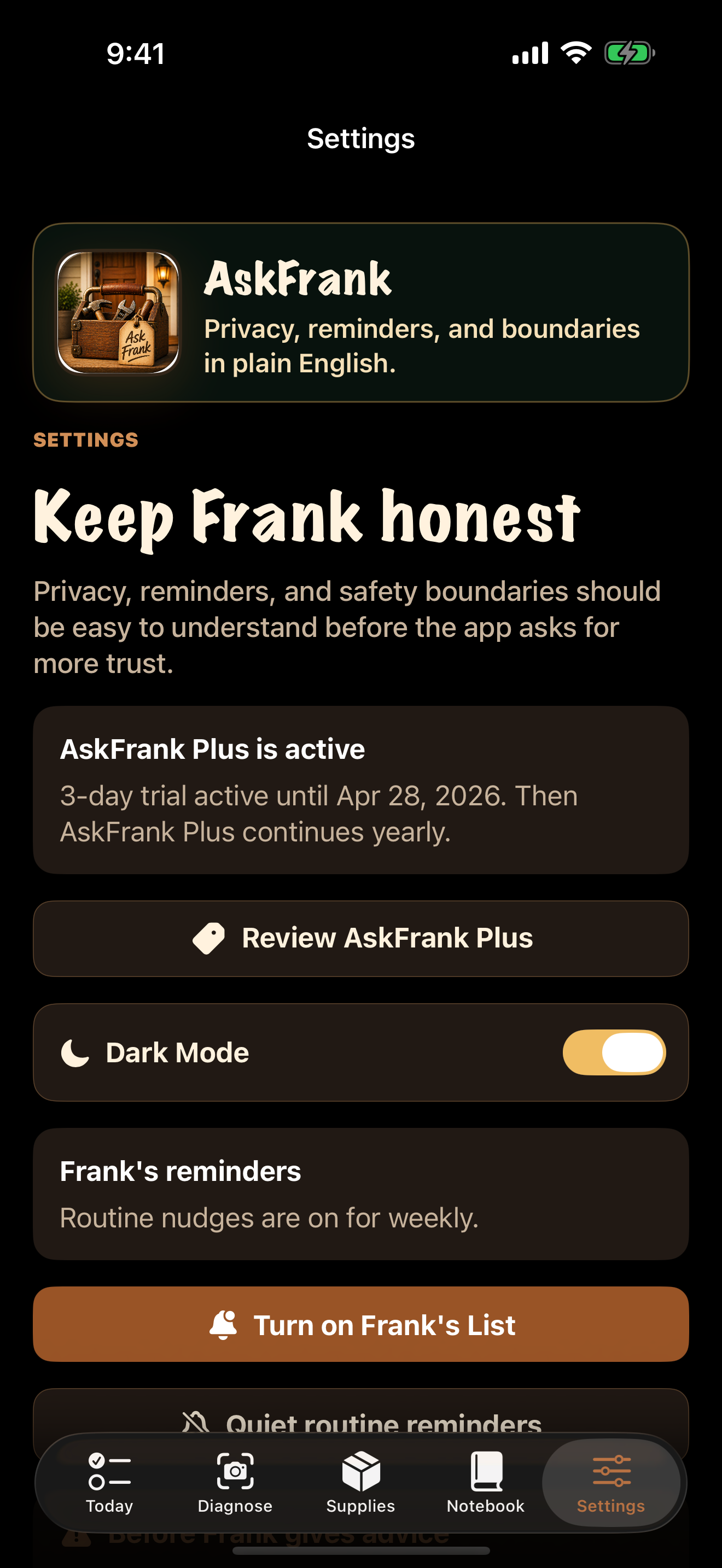 AskFrank Home Maintenance screenshot 5