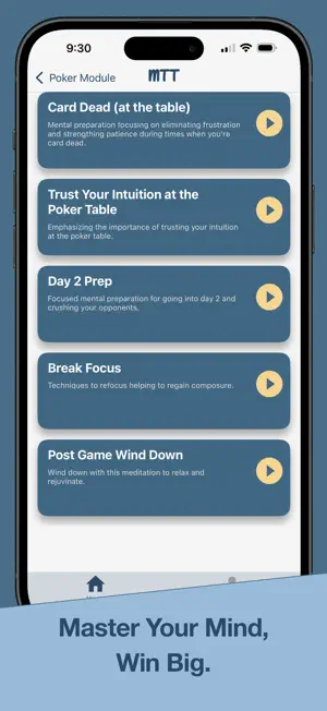 Mindset+ for Poker Meditation screenshot 2