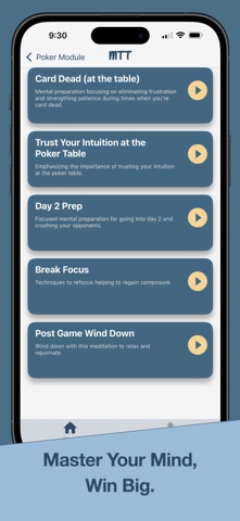 Mindset+ for Poker Meditation screenshot
