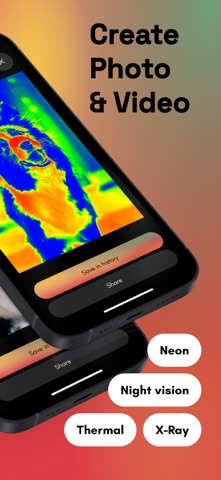 Thermal Vision: Cam Filter iPhone screenshot