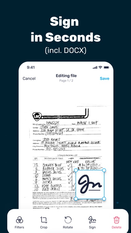 Scanner PDF : Enjoy your Scans