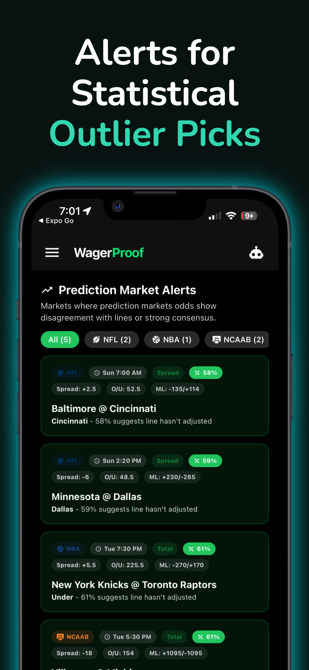 WagerProof: Sports Research AI