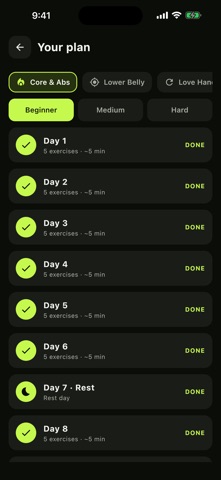 30 Day Abs: Core Workout Screenshot 5 of 8