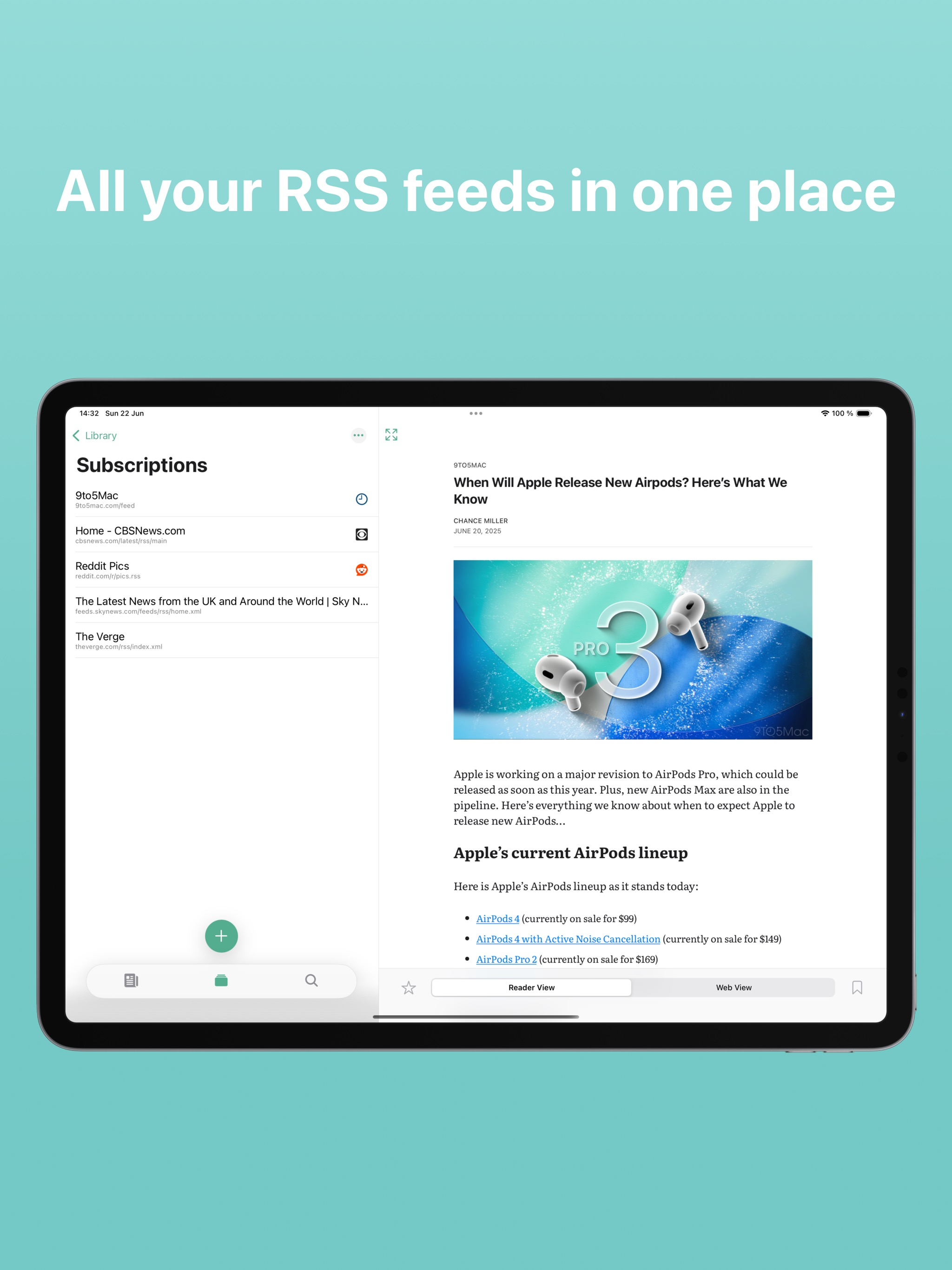 Gazette: RSS News Reader