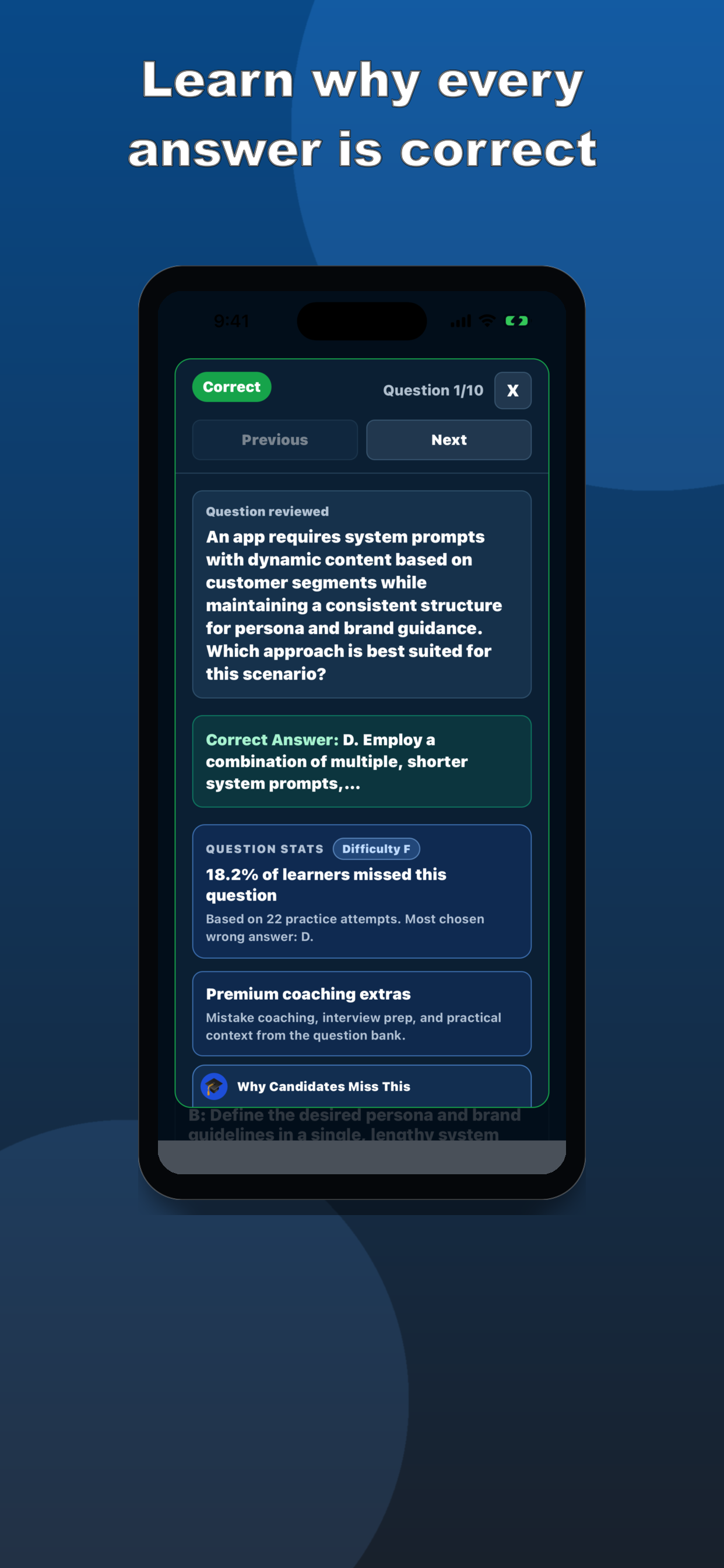 AI-103 Practice Test screenshot 2