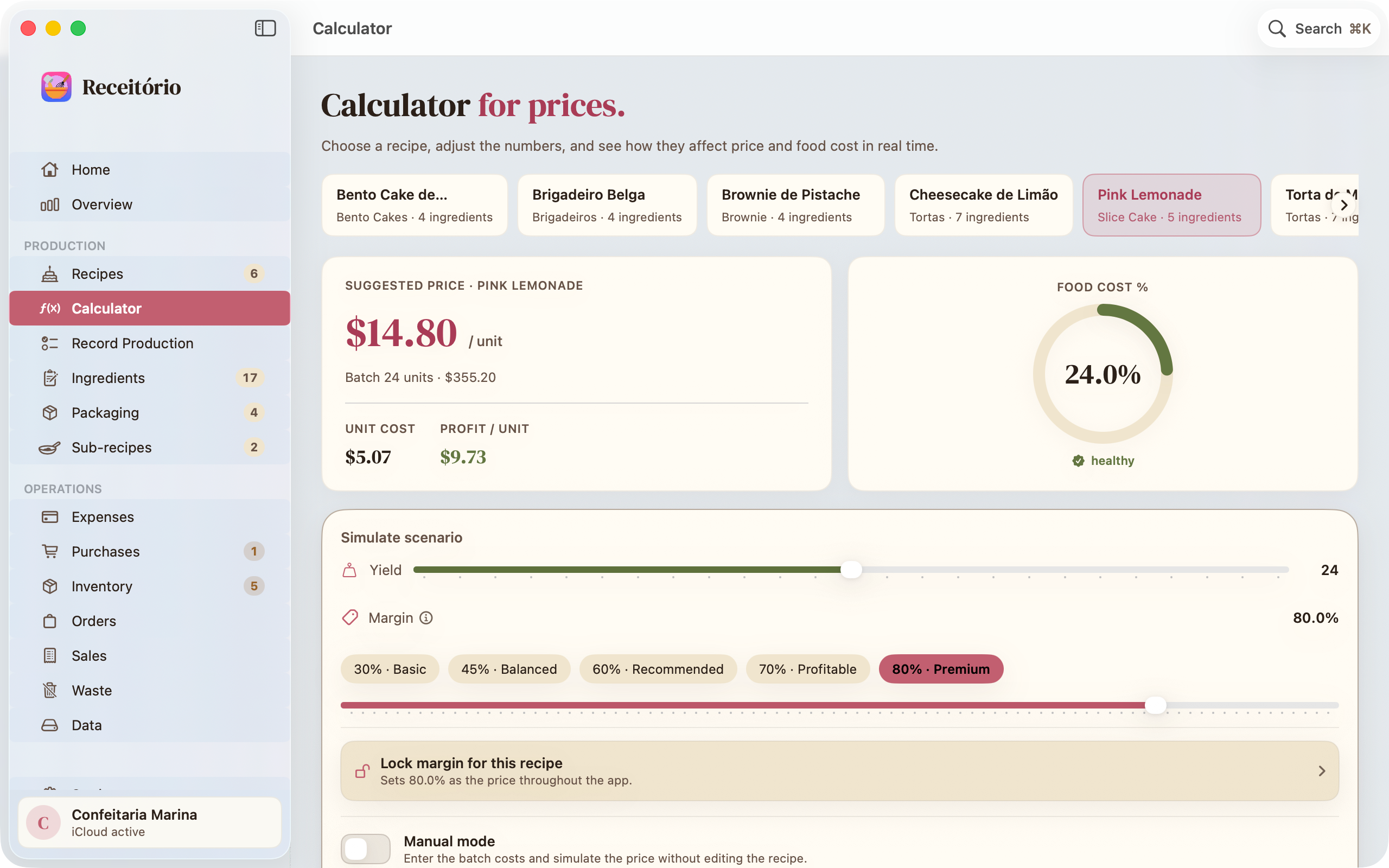 Receitório: Bakery Costing screenshot 17