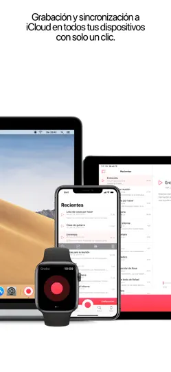 Captura de pantalla de Just Press Record en iPhone 2