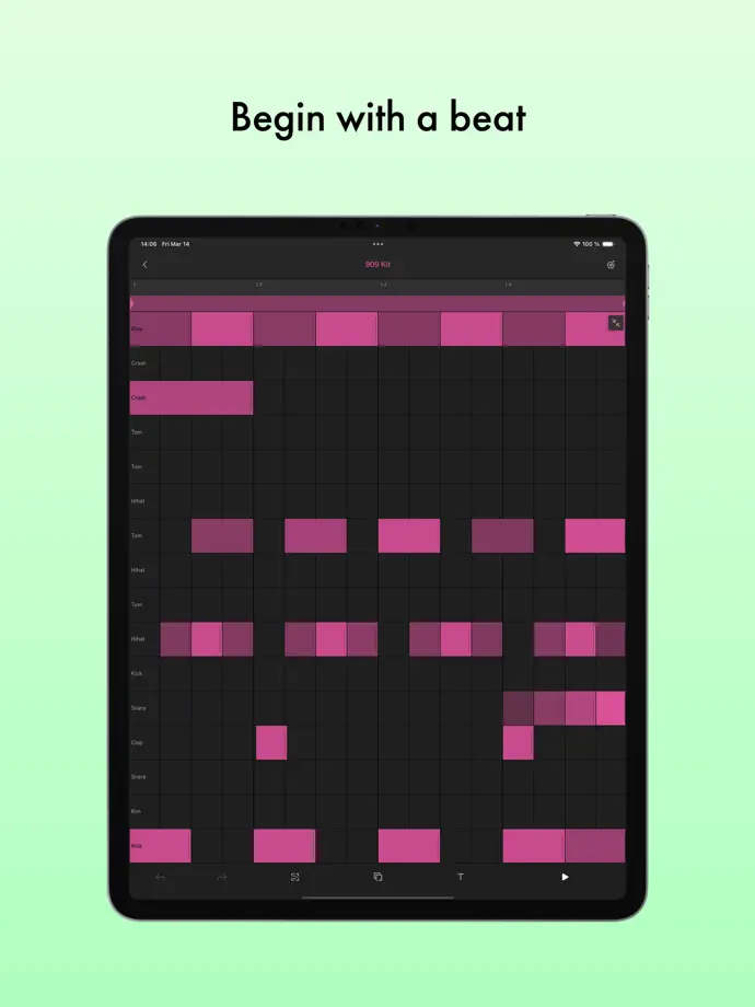 Ableton Note iPad screenshot 1