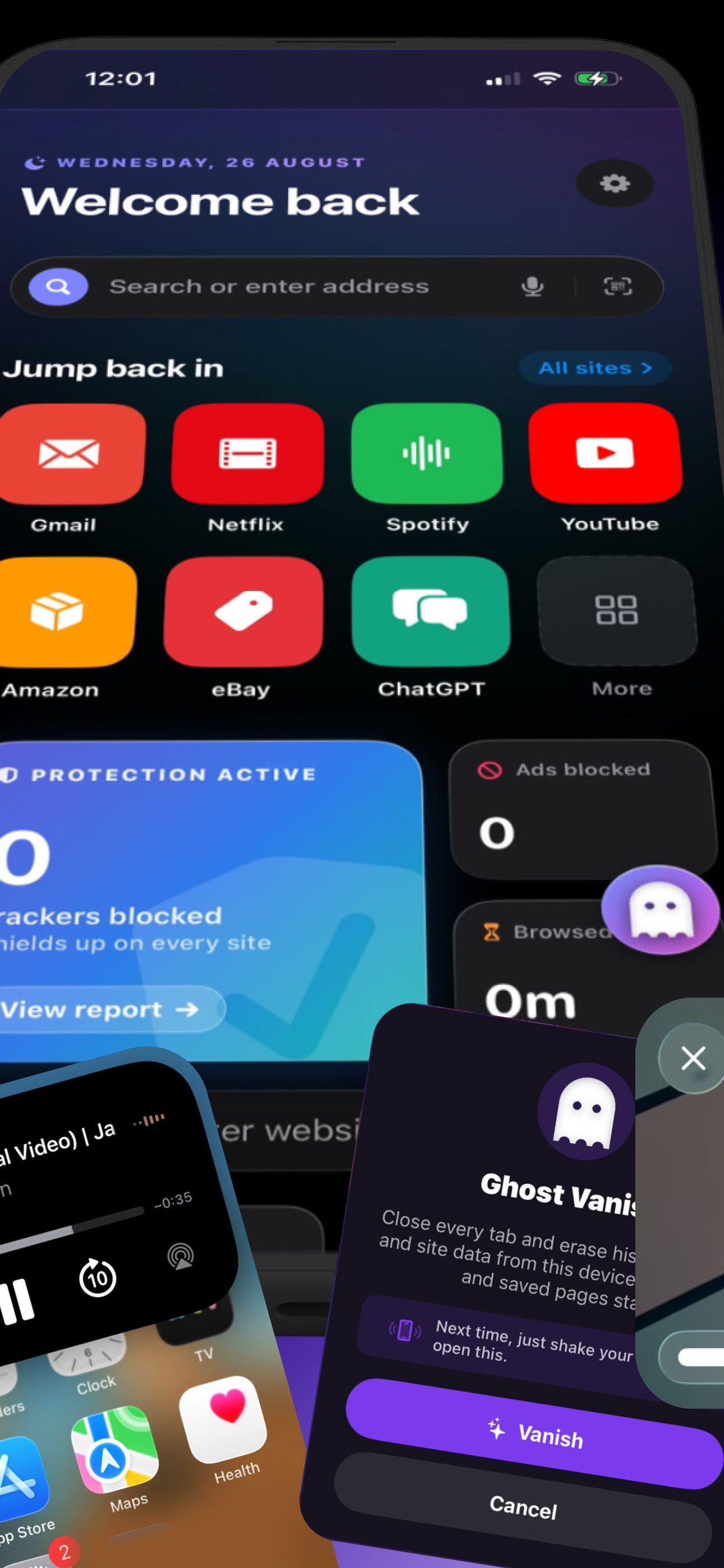 Ghost - Fast Private Browser screenshot 2