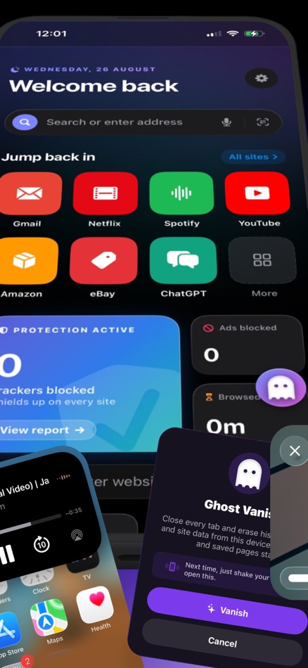 #2. Ghost - Fast Private Browser (iOS) Av: Pinki .