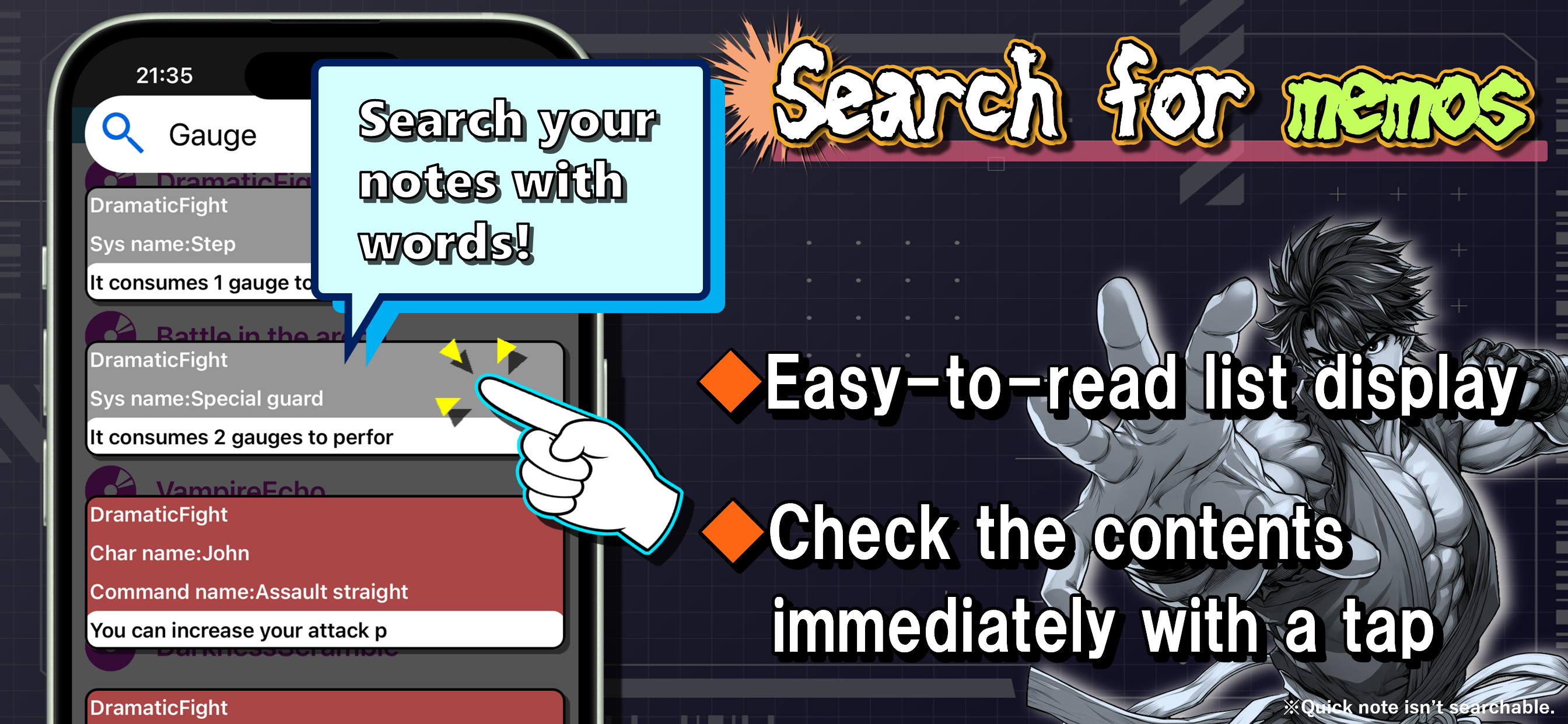 FightNote -  App to win