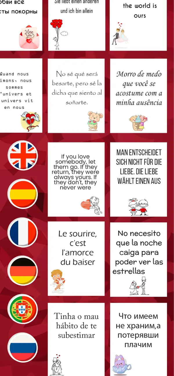 Screenshot #1 pour De belles citations d'amour à