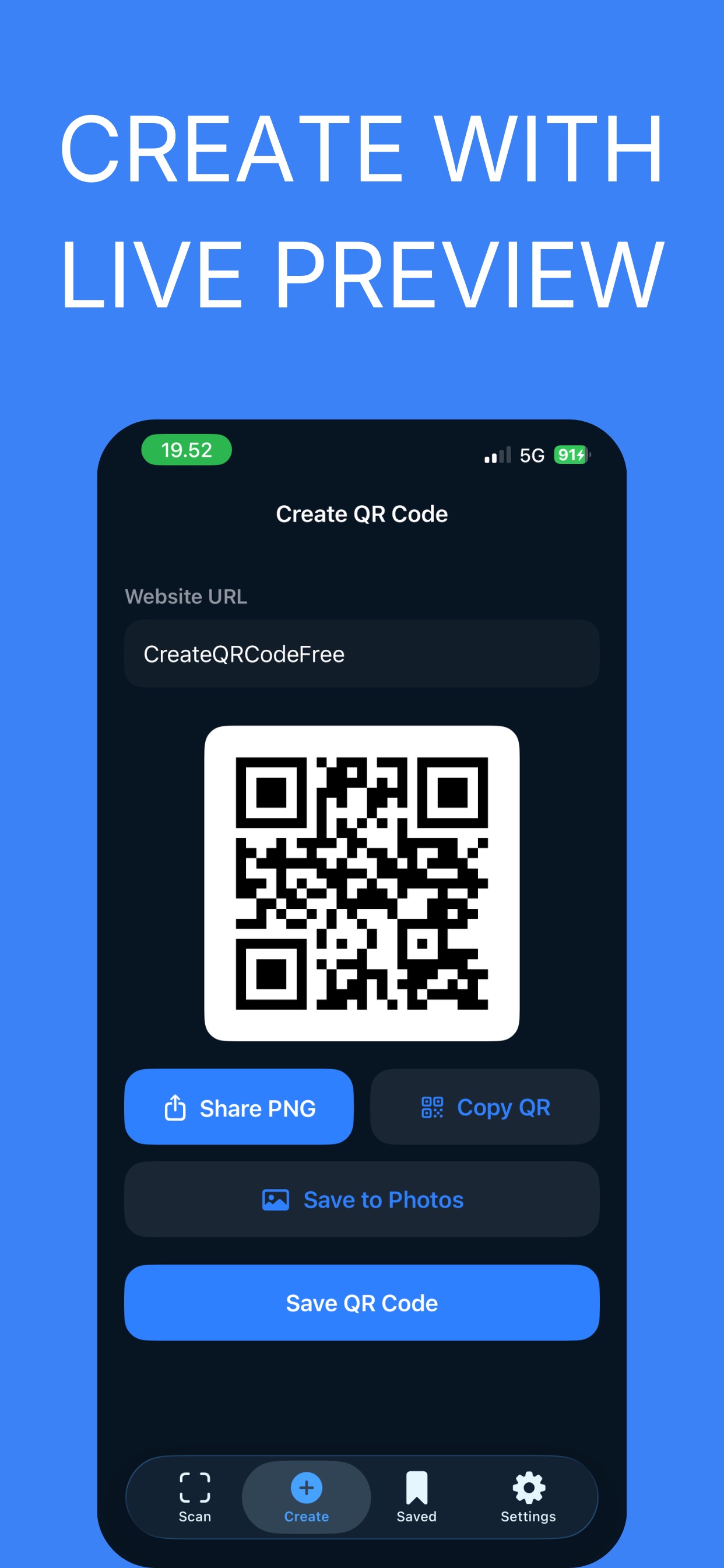 Screenshot 3 of Create & Scan QR Code